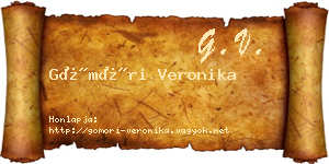 Gömöri Veronika névjegykártya
